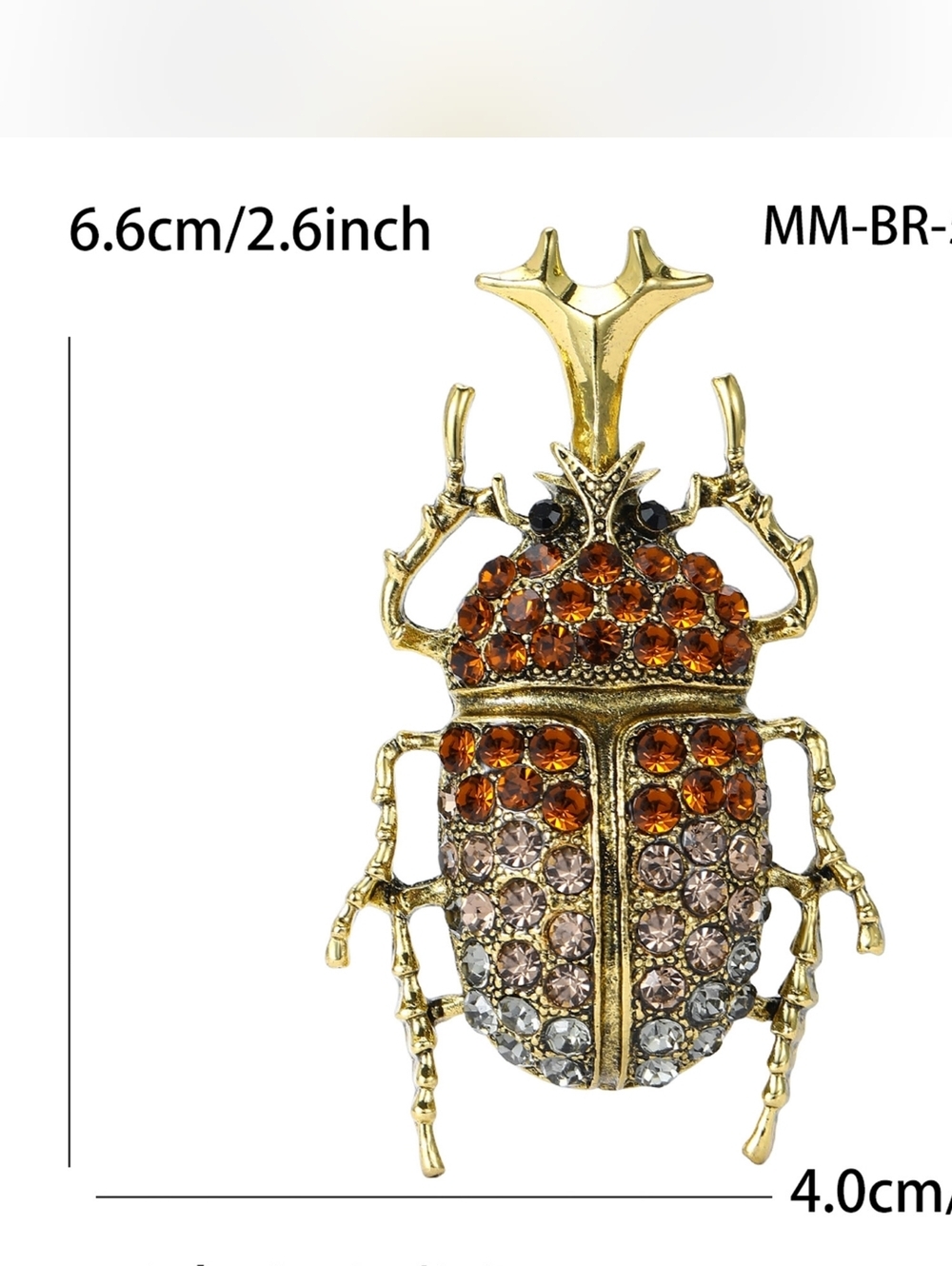 VQ Bug Brooch - Picture 2 of 4